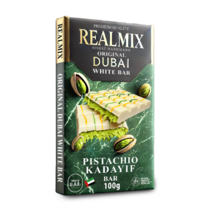 REALMIX White Dubai Chocolate <br>Pistachio Kadayif Bar 100g
