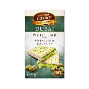 Heaven's Luxury White Dubai Bar<br>Pistachio Kadayif 145g
